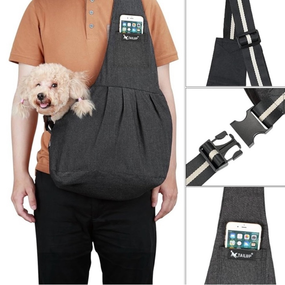 Pet Sling Carrier in Black